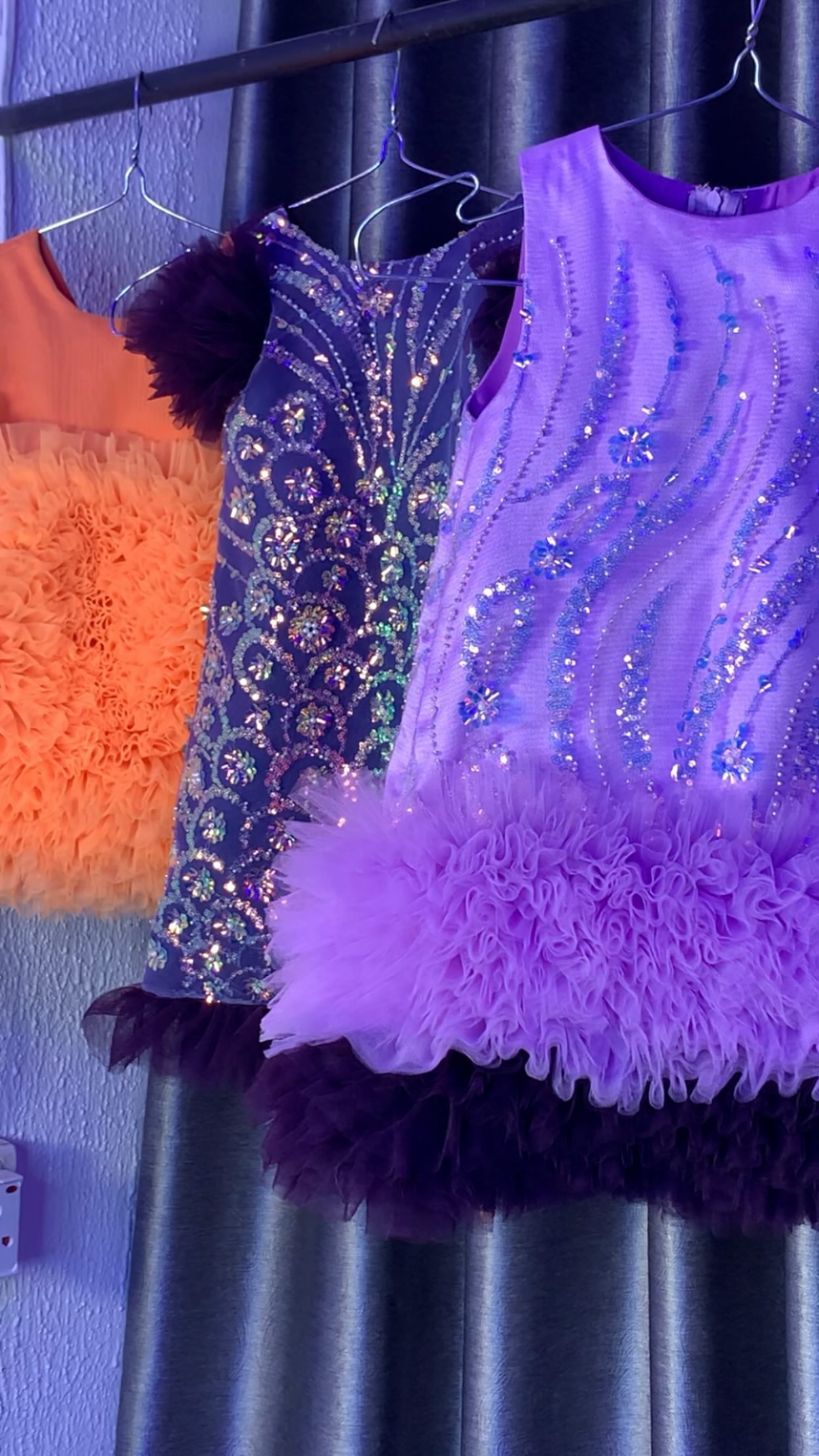 Sequin & Feather-Tulle Dresses